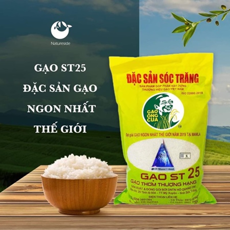 GẠO ST25- CT T608 TỐT CHO SỨC KHỎE NGƯỜI TIÊU DÙNG